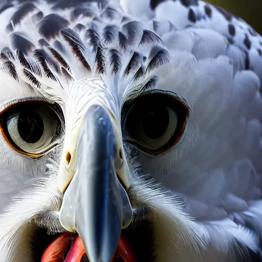 Image similar to close up of a harpy eagle