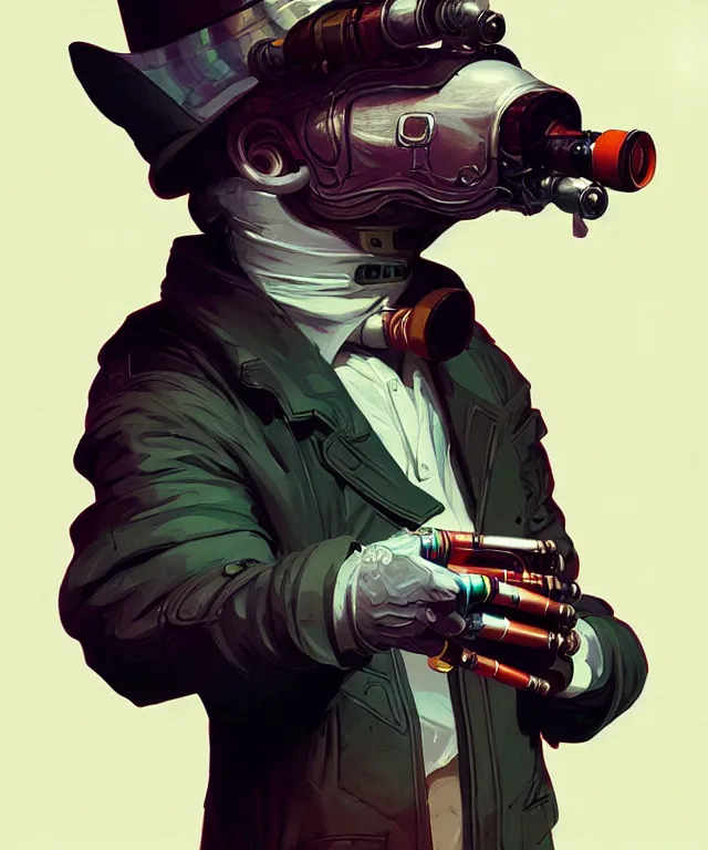 Image similar to a portrait of an anthropomorphic cyberpunk badger smoking a cigar, cyberpunk!, fantasy, elegant, digital painting, artstation, concept art, matte, sharp focus, illustration, art by josan gonzalez