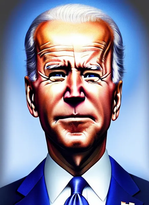 Image similar to photo of joe biden in the style of stefan kostic, realistic, sharp focus, 8 k high definition, insanely detailed, intricate, elegant, art by stanley lau and artgerm