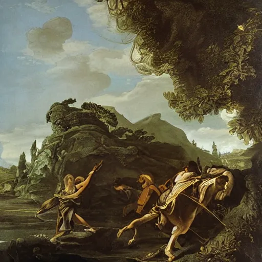 Prompt: painting by Salvator Rosa