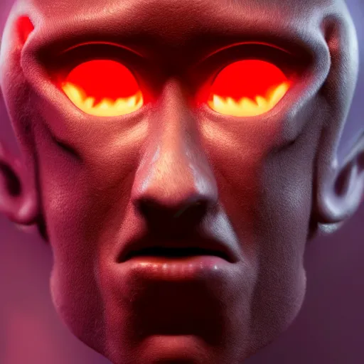 Image similar to a vaguely humanoid god, evil, villain, studio, studio background, sharp focus, dynamic lights, still, photograph, hyper realistic, masterpiece, digital, octane render, rendered, 3 d, blender, 3 d software, cinematic, cinematic lighting, dramatic lighting, dramatic, highly detailed, intricate details, texture, slime, cinematic composition