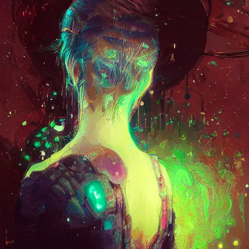 Image similar to skill magic deepdream guard girl from the back radiating a glowing aura by ismail inceoglu dragan bibin hans thoma, perfect face, fine details, realistic shaded, fine - face, pretty face