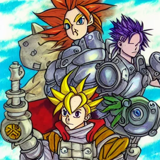 Image similar to chrono trigger fan art