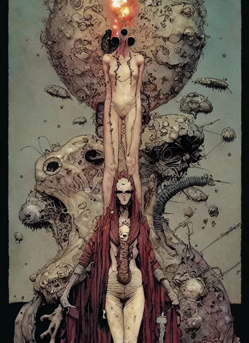 Image similar to sandman comic by chiara bautista and beksinski and norman rockwell and greg rutkowski weta studio, and lucasfilm