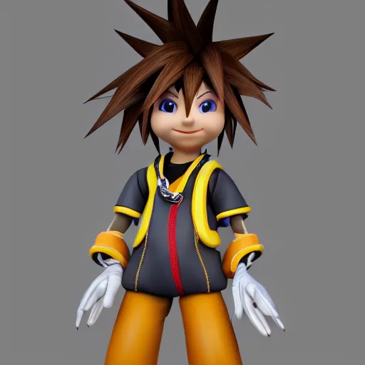 Image similar to photorealistic sora from kingdom hearts, octane render, ultra detailed, photorealistic render