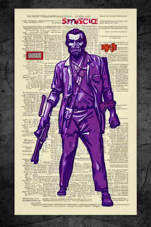 Image similar to saint homo neanderthalis, with book of science, on his right hand, and riffle, on his left hand, fix duplicate content!, violet polsangi pop art, gta chinatown wars art style, bioshock infinite art style, incrinate, realistic anatomy, hyperrealistic, two colors, white frame, content proportion