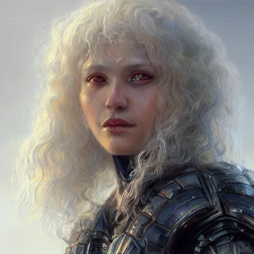 Prompt: Griffith, closeup character portrait art by Donato Giancola, Craig Mullins, digital art, trending on artstation