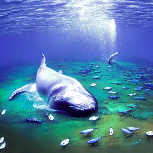 Image similar to whales under the sea