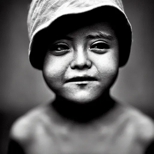 Image similar to portrait of down syndrome xqc, taken by steve mccurry, sharp focus, 4 k editorial photograph, soft lighting, black background