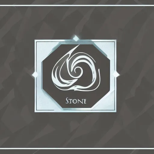 Image similar to stone logo, gradient, vector, trending