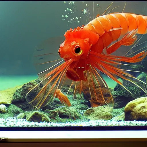 Image similar to aquarium shrimp cinematic, hyper realism, high detail, 8k