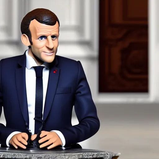 Image similar to emmanuel macron action figure