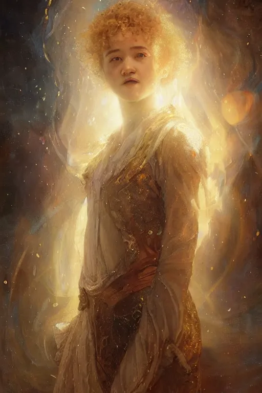 Image similar to julia garner as doctor who, radiant light, caustics, heroic, bright iridescent light, by gaston bussiere, bayard wu, greg rutkowski, maxim verehin bloom dramatic lighting