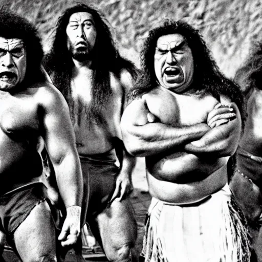 Prompt: angry samoans