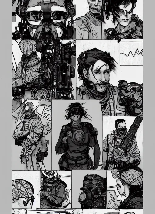 Image similar to cyberpunk chef. portrait by ashley wood and alphonse mucha and laurie greasley and josan gonzalez and james gurney. splinter cell, apex legends, rb 6 s, hl 2, d & d, cyberpunk 2 0 7 7. realistic face. character clothing. vivid color. dystopian setting.