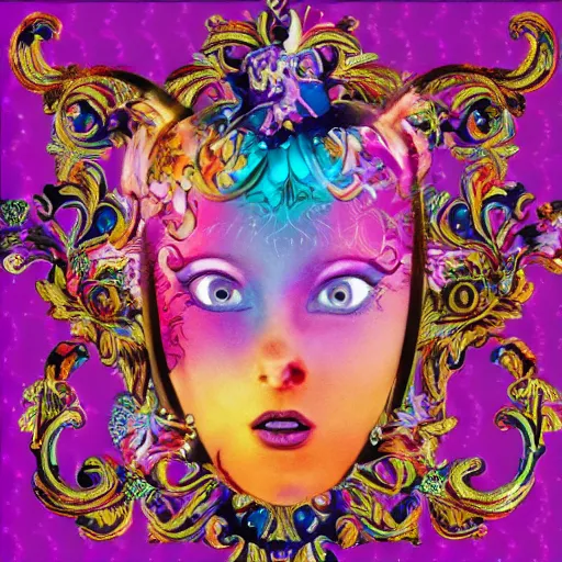 Image similar to Lisa Frank and Baroque collaboration