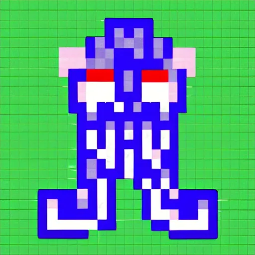 Prompt: pixelart robot.