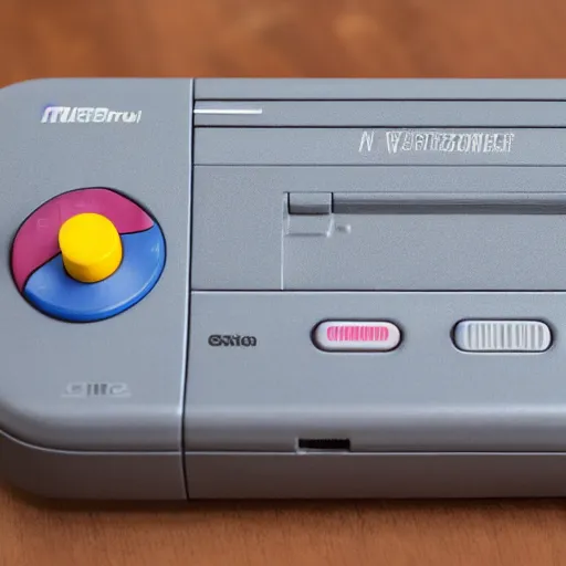 Image similar to photo of a super nintendo, product shot, hdr sharp and detailed