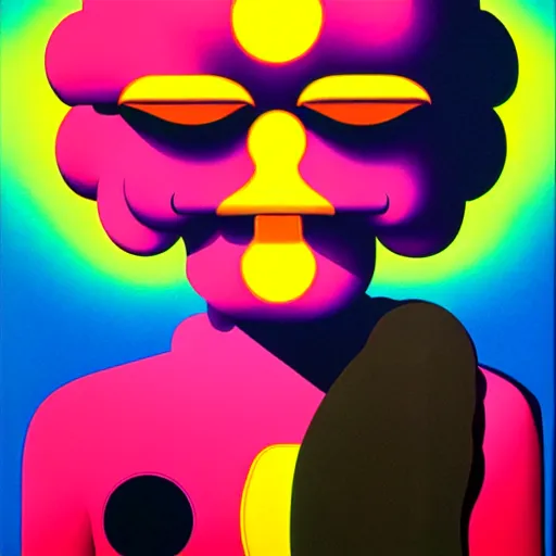 Image similar to smoking gun by shusei nagaoka, kaws, david rudnick, airbrush on canvas, pastell colours, cell shaded, 8 k