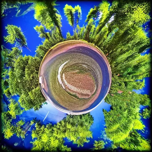 Image similar to tiny planet