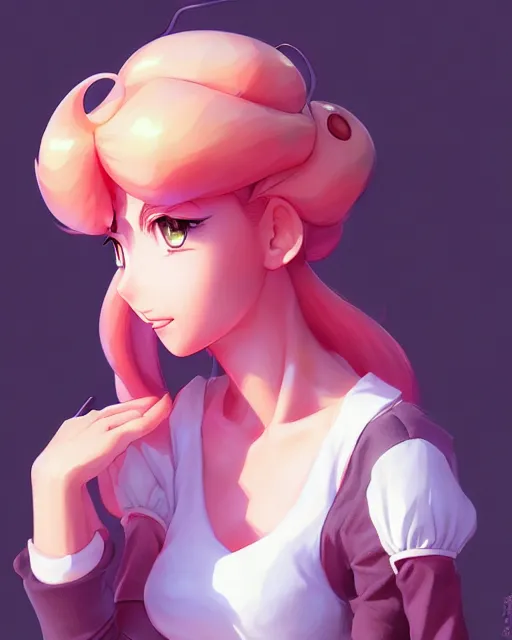 Image similar to princess peach, portrait shinkai makoto studio ghibli studio key hideaki anno sakimichan stanley artgerm lau rossdraws james jean marc simonetti elegant highly detailed digital painting artstation pixiv