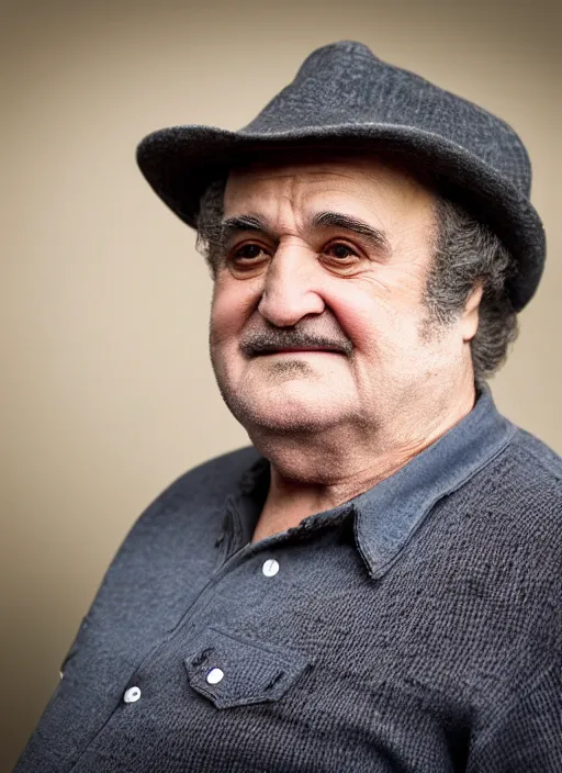 Prompt: DSLR photo portrait still of 73 year old age 73 John Belushi at age 73!!!, 85mm f1.8