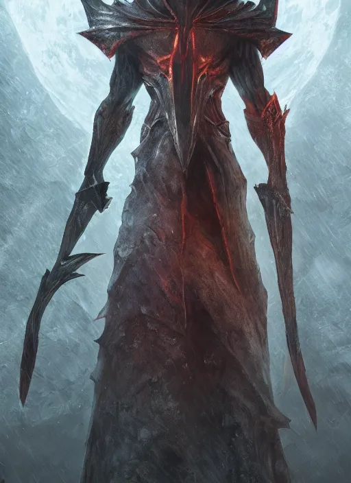 Prompt: pyramid head ultra detailed fantasy, elden ring, realistic, dnd character portrait, full body, dnd, rpg, lotr game design fanart by concept art, behance hd, artstation, deviantart, destiny 2, global illumination radiating a glowing aura global illumination ray tracing hdr render in unreal engine 5