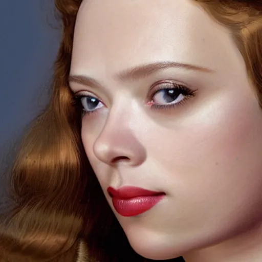 Prompt: close - up portrait of seductive scarlett johannson by chris ware