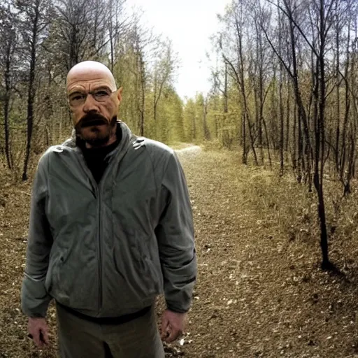 Image similar to Walter White from breaking bad caught on a Trail Cam, night time