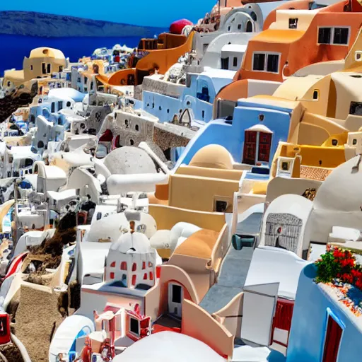 Image similar to sun drenched santorini cozy dslr wide angle professional award winning