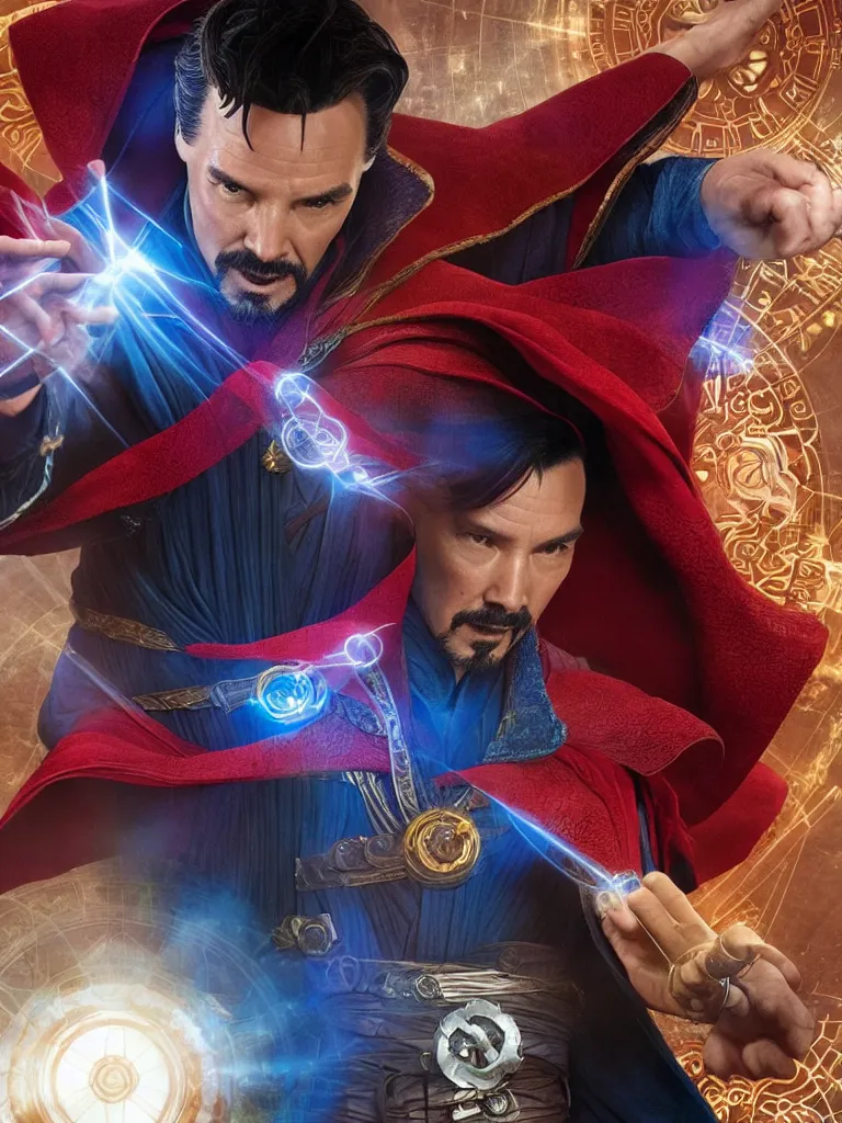 Image similar to Rene Requiestas as Doctor Strange