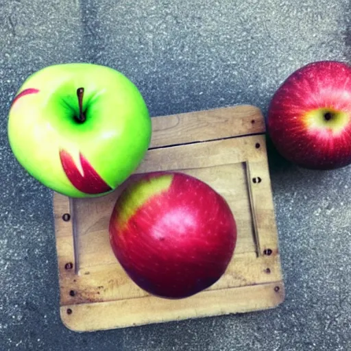 Image similar to an apple doing CrossFit