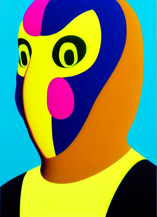 Image similar to person wearing a balaclava by shusei nagaoka, kaws, david rudnick, airbrush on canvas, pastell colours, cell shaded, 8 k