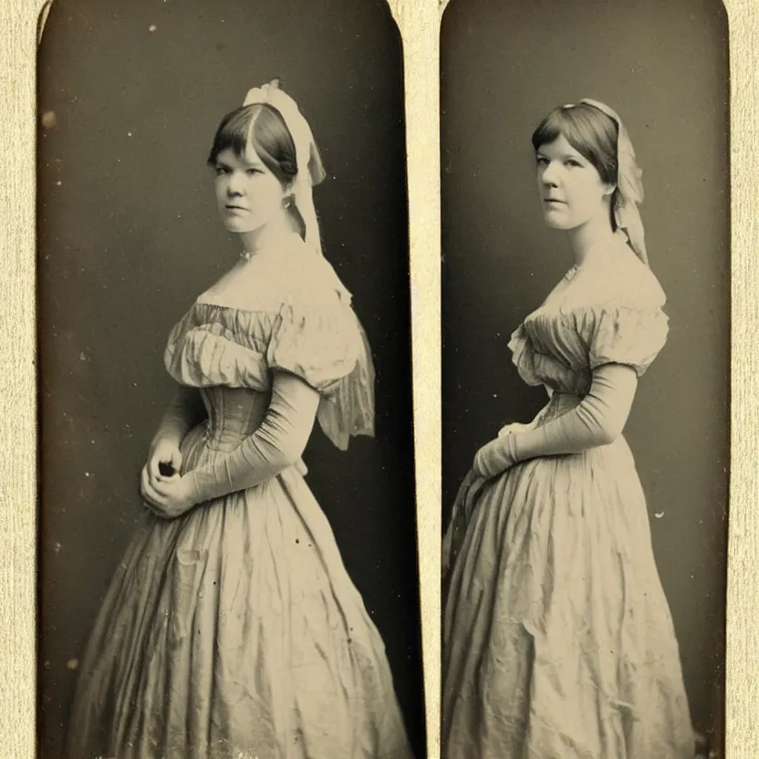 Image similar to amy bruni looking beautiful 1 8 0 0 s vintage photo, candid photo, 8 k,