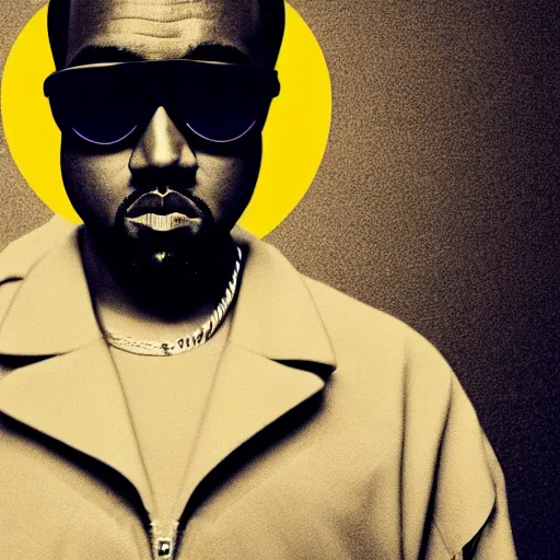 prompthunt: Art Nouveau rap album cover for Kanye West DONDA 2