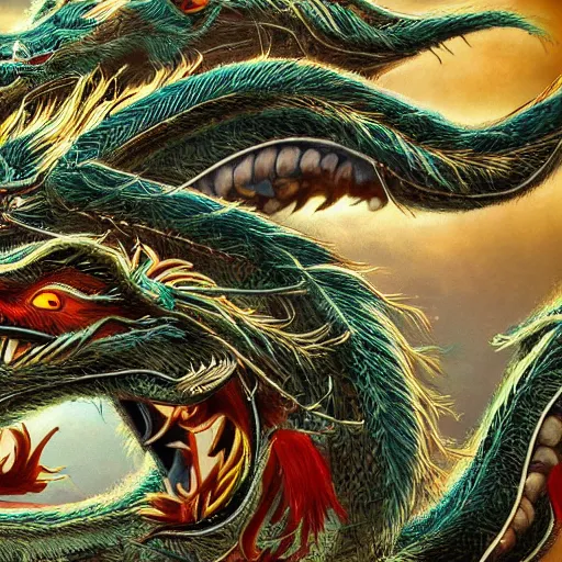 Prompt: Chinese dragon wraps around the tree of life, cinematic, 4k,