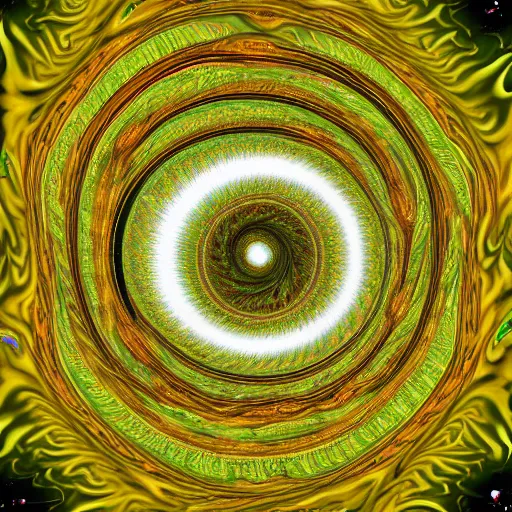 Prompt: a swirling fractal entity