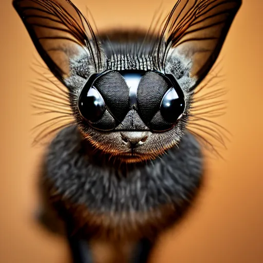 Image similar to a housefly - cat - hybrid, animal photography