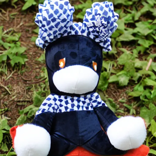 Image similar to cute fumo plush of harlequin