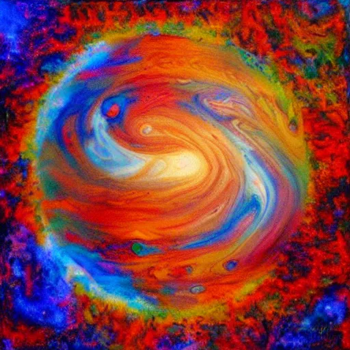 Image similar to Installation art. Using data from a NASA exoplanet space telescope, scientists discovered a Jupiter-like world 379 light-years from Earth, orbiting a star similar to our Sun. by Erin Hanson spirited