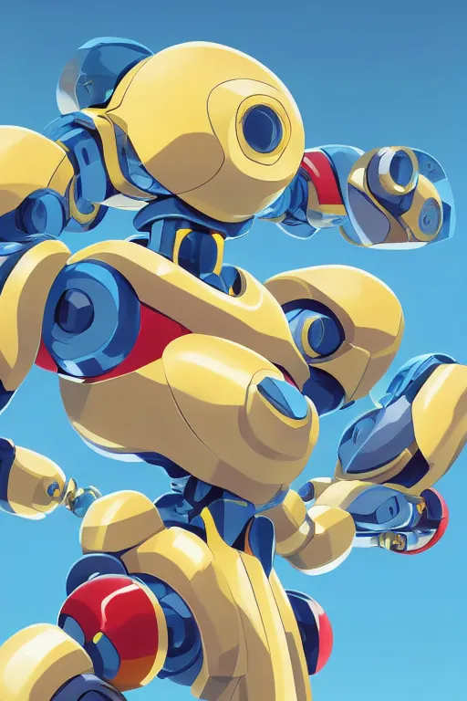 Image similar to metabots medabots medarotto medarot robot minimalist comics, behance hd by jesper ejsing, by rhads, makoto shinkai and lois van baarle, ilya kuvshinov, rossdraws global illumination ray tracing hdr radiating a glowing aura