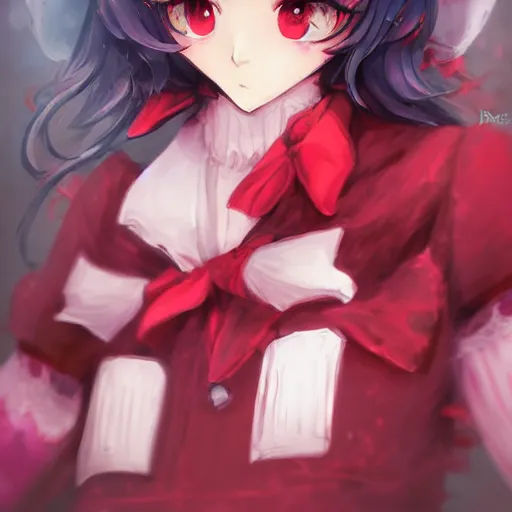 Prompt: portrait of Remilia Scarlet from Touhou, drawn by WLOP, by Avetetsuya Studios, attractive character, colored sketch anime manga panel, Remilia Scarlet trending on Artstation