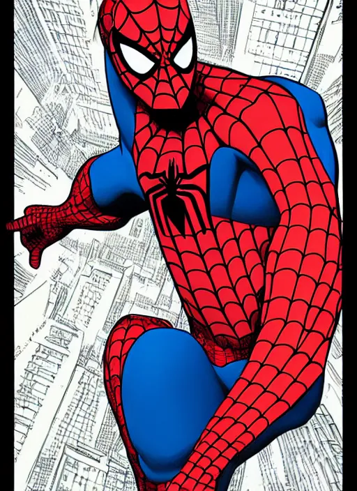 Image similar to k spiderman portrait by katsuhiru otomo