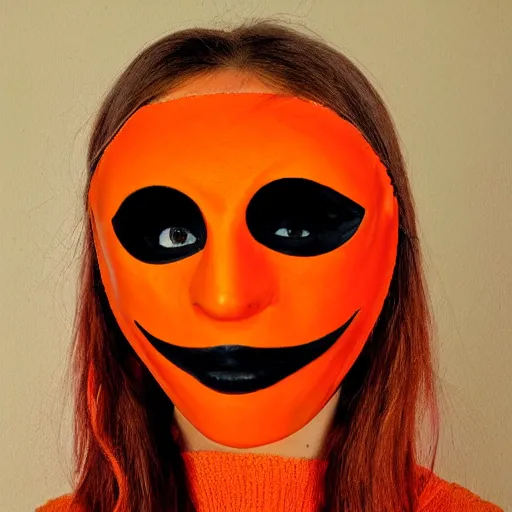 Image similar to orange gothic mask