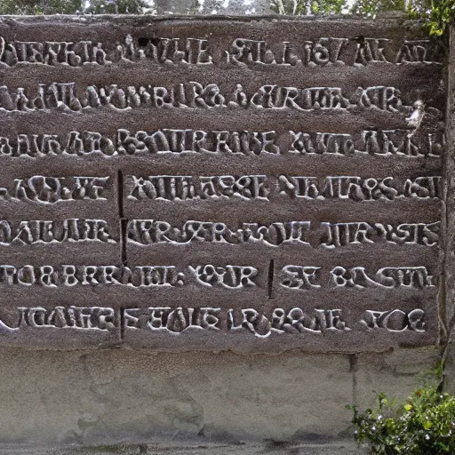 Prompt: latin inscription