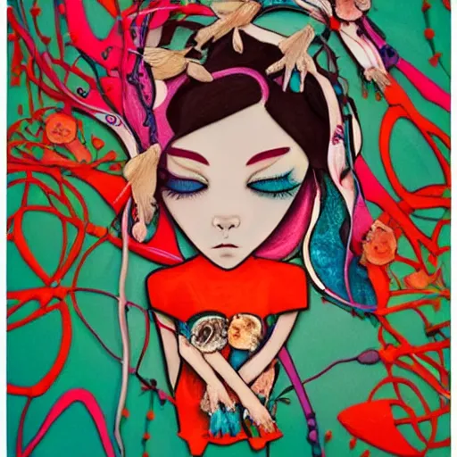 Prompt: by jasmine becket - griffith spontaneous, minimalist. a beautiful experimental art of a team of surgeons gathered around a patient on an operating table, with one surgeon in the process of cutting into the patient's chest. the experimental art is full of intense colors & brushstrokes, conveying the urgency & intensity of the surgery.