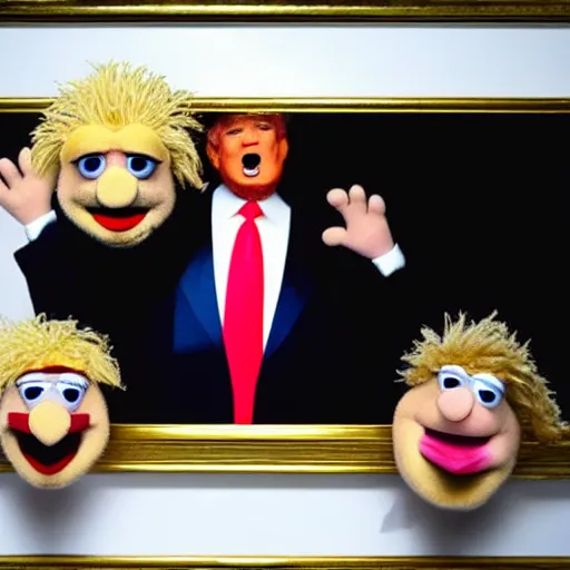 Image similar to Donald Trump as a muppet