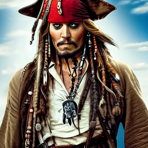 Image similar to jim carrey starring as jack sparrow in pirates of the caribbean. full body. oil on canvas. intricate. 8 k. highly professionally detailed. hdr. cgsociety