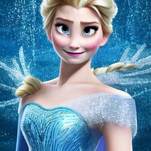Image similar to tom holland as elsa from frozen