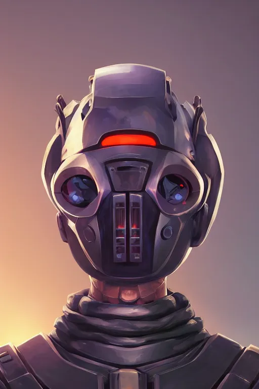 Image similar to epic mask helmet robot ninja portrait stylized as fornite style game design fanart by concept artist gervasio canda, behance hd by jesper ejsing, by rhads, makoto shinkai and lois van baarle, ilya kuvshinov, rossdraws global illumination radiating a glowing aura global illumination ray tracing hdr render in unreal engine 5